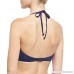Vince Camuto Women's Halter Fringe Bikini Top,Navy,Large B071XC6RK4